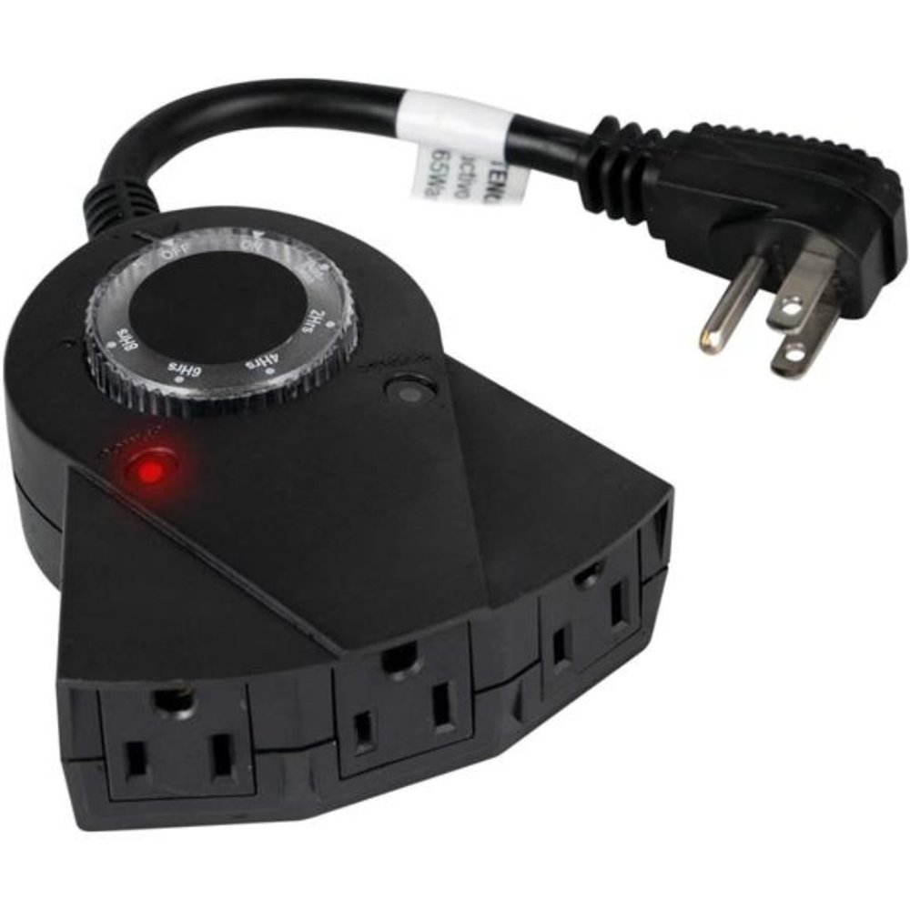 Plug in Timer with Countdown Mode, 3 Grounded Electrical Outlet